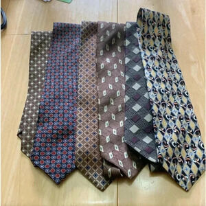 Bundle of six silk  ties